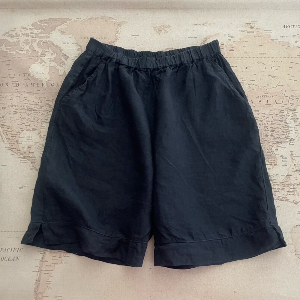 CP Shades Piper Linen Bermuda Shorts Size Large - Picture 3 of 14